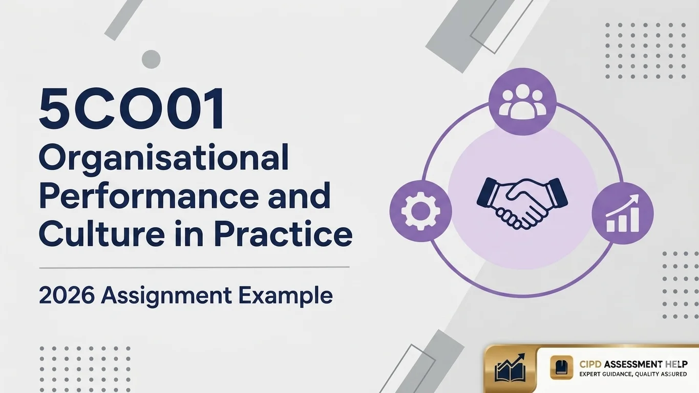 5CO01 Organisational performance and culture in practice - Assignment example